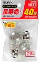 ELPA 長寿命ミニクリプトン球 朝日電器 GKP-362LH（C） 9jupf8b GKP-362LH(W) 長寿命ミニクリプトン球 ELPA 口金E17 - 【通販